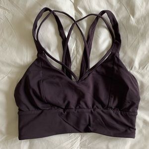 Lululemon deep plum sports bra